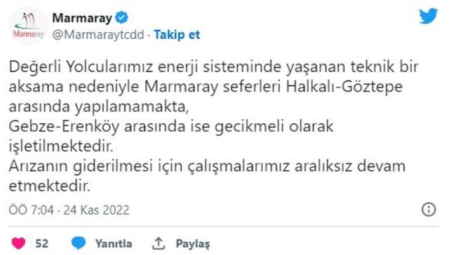 Marmaray çalışıyor mu? Marmaray neden çalışmıyor? Marmaray neden gelmiyor?