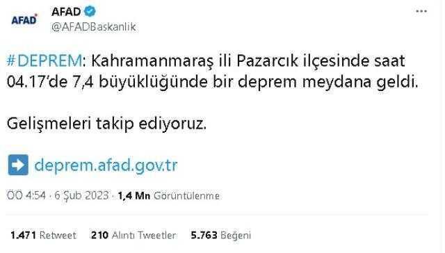 Balâ, Beypazarı, Çamlıdere'de deprem mi oldu? 6 Şubat Ankara Balâ, Beypazarı, Çamlıdere depremi kaç şiddetinde oldu? 6 Şubat 2023 deprem listesi!