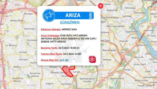 İstanbul İSKİ su kesintisi! 26-27 Kasım Kağıthane, Güngören, Başakşehir su kesintisi listesi! Sular ne zaman gelecek?