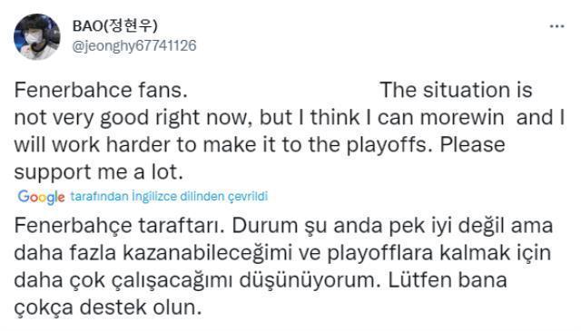 Fenerbahçe'nin Güney Koreli yeni oyuncusu taraftara destek çağrısında bulundu: Lütfen bana çokça destek olun