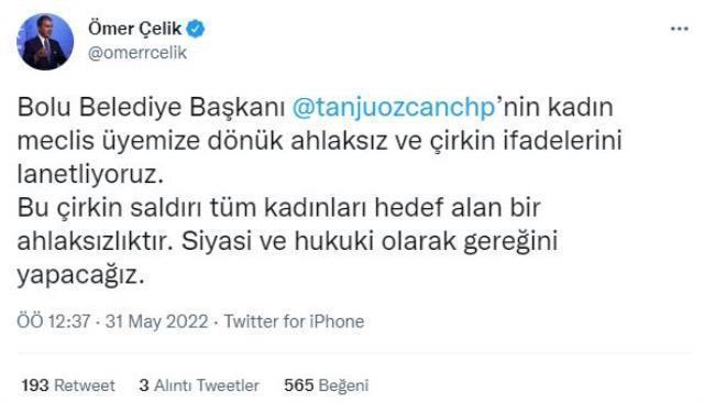 Kadın meclis üyesine yönelik sözleri tepki çeken Tanju Özcan kendini savundu: Olayın mağduru benim, özür bekliyorum