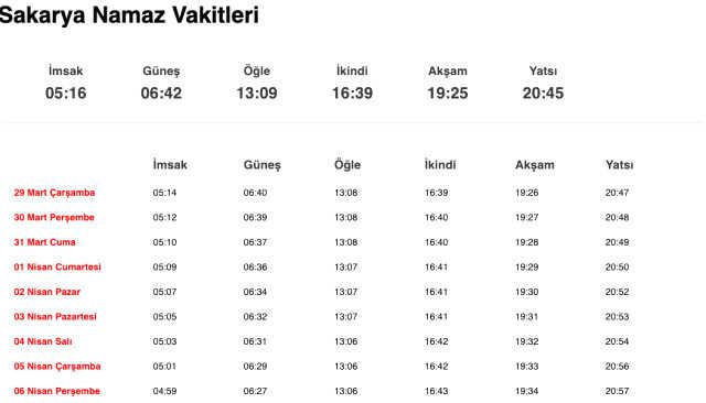 Tekirdağ, Sakarya, Yalova akşam ezanı saat kaçta? 28 Mart Tekirdağ, Sakarya, Yalova ezan vakitleri! Tekirdağ, Sakarya, Yalova iftar ne zaman?