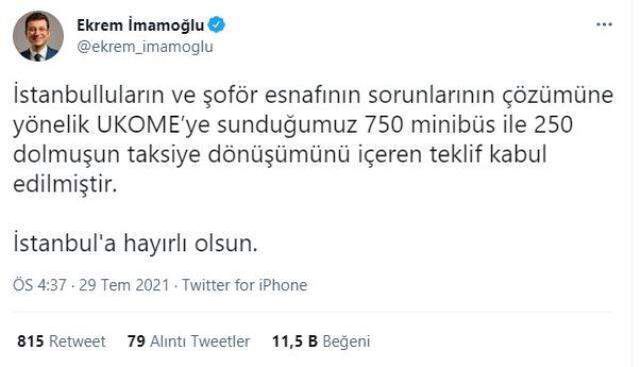 UKOME toplantısında İBB'nin bin yeni taksi teklifi reddedildi
