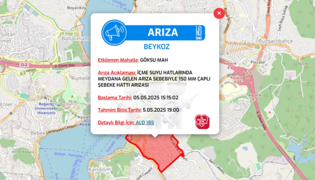 İstanbul BEYKOZ su kesintisi! 5-6 Mayıs İSKİ Beykoz su kesintisi ne zaman bitecek, sular ne zaman gelecek?