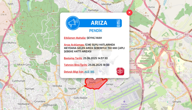 İstanbul PENDİK su kesintisi! 25-26 Haziran İSKİ Pendik su kesintisi ne zaman bitecek, sular ne zaman gelecek?