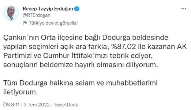 Dodurga Seçim Sonuçları 2022: Çankırı Dodurga seçim sonuçları!