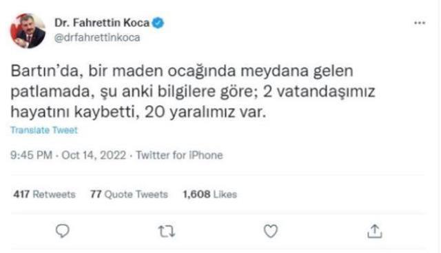 Son Dakika: Bartın'daki maden ocağı patlamasından kahreden haber: 2 kişi hayatını kaybetti