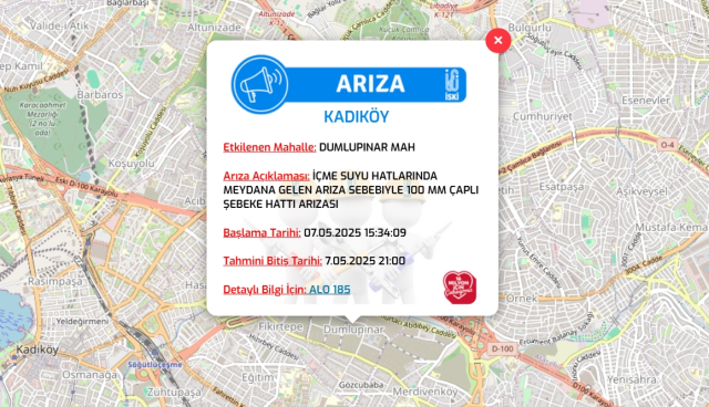 İstanbul KADIKÖY su kesintisi! 7-8 Mayıs İSKİ Kadıköy su kesintisi ne zaman bitecek, sular ne zaman gelecek?