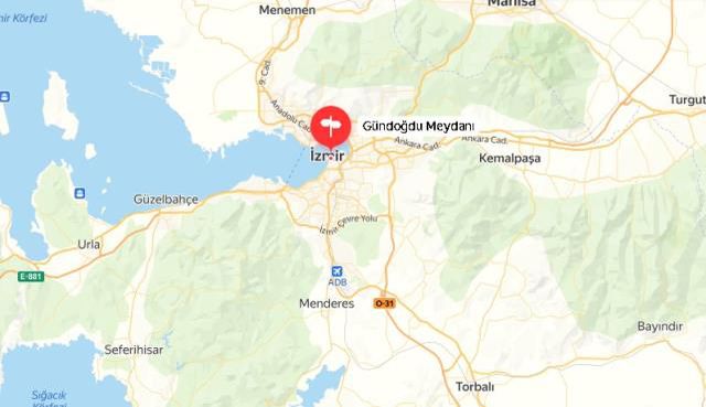 İzmir Gündoğdu Meydanı nerede, haritadaki yeri neresidir? İzmir Gündoğdu Meydanı hangi ilçede bulunuyor?