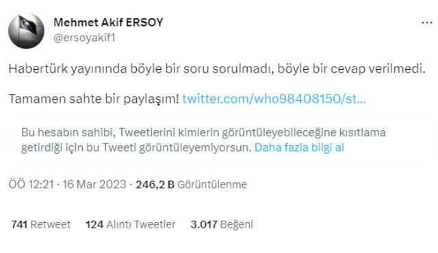 HÜDA PAR Genel Başkanı Zekeriya Yapıcıoğlu'na 'Şeriat istiyor musunuz?' sorusu sorulduğu iddiası yanlış