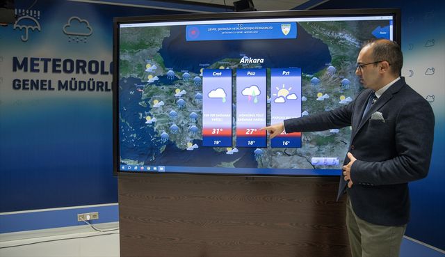 Yurdun büyük bölümünde hafta sonu yağışlı hava bekleniyor