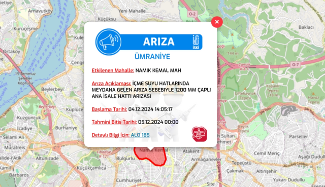 İstanbul İSKİ su kesintisi! 4-5 Aralık Ümraniye, Üsküdar, Kadıköy su kesintisi listesi! Sular ne zaman gelecek?