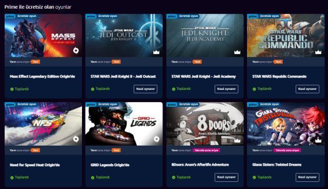 Amazon Prime Gaming'in 800 TL değerindeki oyunları almak için son fırsat