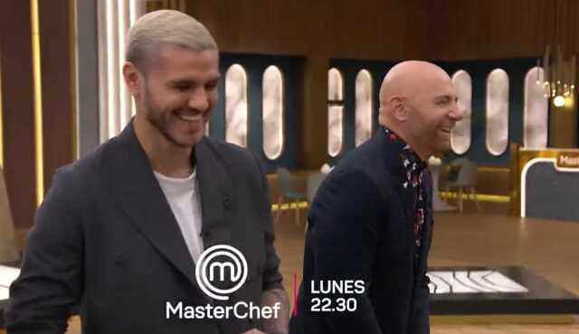 Arjantin'de MasterChef'e konuk olan Icardi'nin Wanda Nara ile yayındaki anları olay oldu