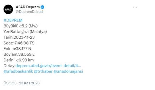 Deprem nerede oldu? Bugünkü deprem hangi illerde hissedildi, kaç şiddetinde oldu?