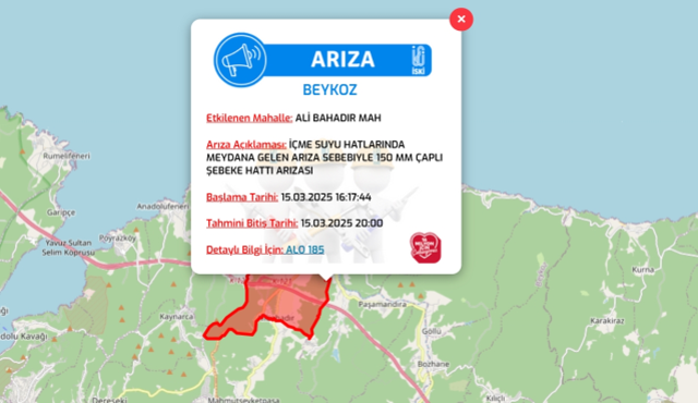 İstanbul BEYKOZ su kesintisi! 15-16 Mart İSKİ Beykoz su kesintisi ne zaman bitecek, sular ne zaman gelecek?