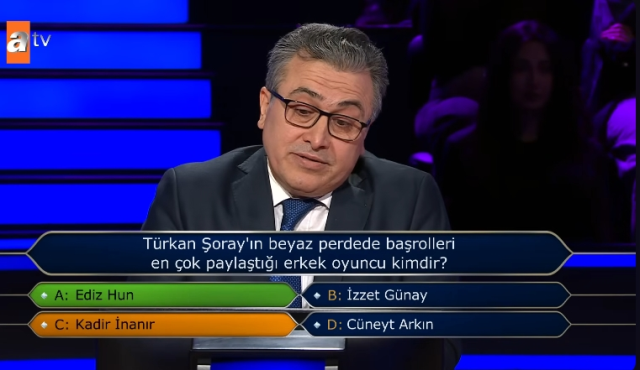 Türkan Şoray'ın Ediz Hun'la, Kadir İnanır'la, Cüneyt Arkın'la, İzzet Günay'lakaç filmi var?