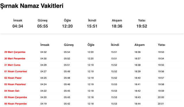 Şanlıurfa, Siirt, Şırnak sahur ne zaman, saat kaçta? 28 Mart Urfa, Siirt, Şırnak imsak vakti! Urfa, Siirt, Şırnak sabah ezanı saat kaçta okunuyor?