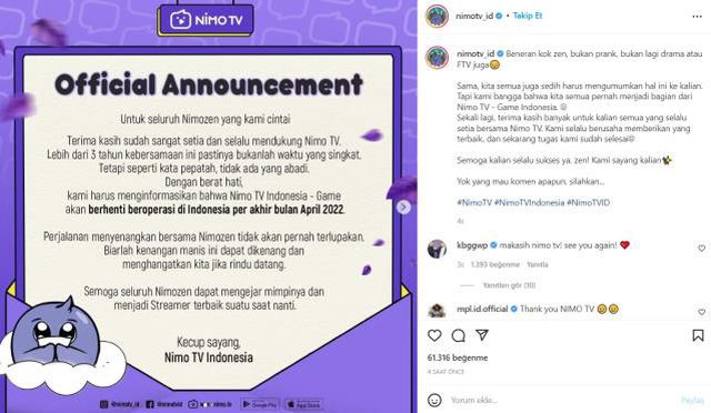 Hangi yayın platformu kapandı? Kapanan yayın platformu hangisi? Nimo TV kapanıyor mu? SON DURUM! Nimo TV kapatılacak mı?