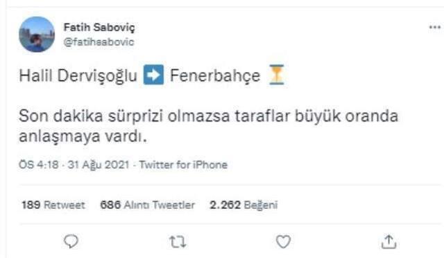 F.Bahçe'den G.Saray'a yılın çalımı! Halil Dervişoğlu'nun kulübü Brentford'la anlaşmaya varıldı