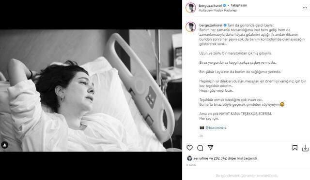 2 hafta önce anne olan Bergüzar Korel, kızını emzirdiği anları paylaştı