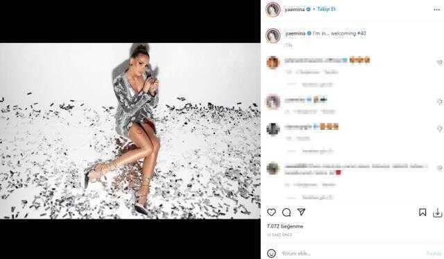 Emina Jahovic, 40. doğum gününe özel pozlar verdi