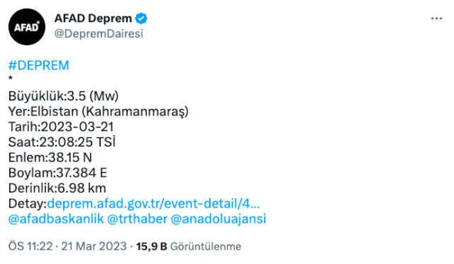 Kahramanmaraş kaç şiddetinde deprem oldu? SON DAKİKA! Elbistan deprem şiddeti ne? Kahramanmaraş Elbistan kaç büyüklüğünde deprem oldu?