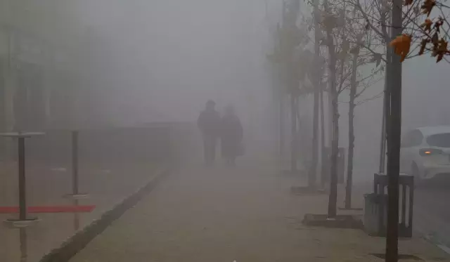 Mardin'de yoğun sis; görüş mesafesi 10 metreye düştü