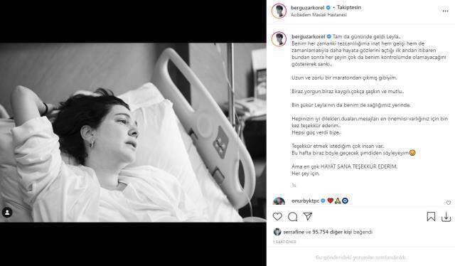 Bergüzar Korel üçünce kez anne oldu! Bergüzar Korel'in bebeğinin ismi ne? Bergüzar Korel kimdir?
