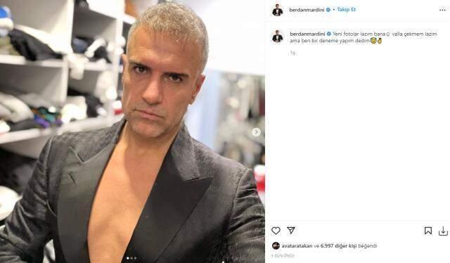 Şarkıcı Berdan Mardini, saçlarını griye boyattı