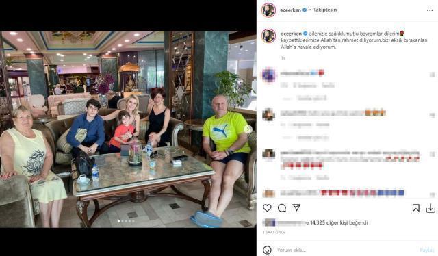 Ünlü isimler Ramazan Bayramı'nı aileleriyle kutladı! Eşini kaybeden Ece Erken'in paylaşımı ise duygulandırdı