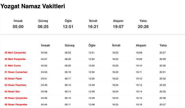 Yozgat, Van sahur ne zaman, saat kaçta? 28 Mart Yozgat, Van imsak vakti! Van, Yozgat sabah ezanı saat kaçta okunuyor?