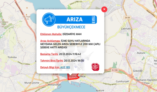 İstanbul İSKİ su kesintisi! 20-21 Aralık Büyükçekmece, Kartal, Pendik su kesintisi listesi! Sular ne zaman gelecek?
