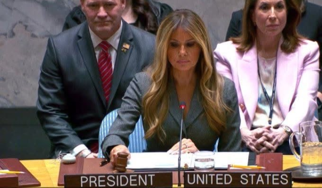 Tarihte bir ilk! Melania Trump, BM Güvenlik Konseyi'ne başkanlık etti
