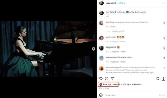 Tamer Karadağlı, 29 yaş küçük sevgilisinin cesur pozlarını beğenerek destek oldu