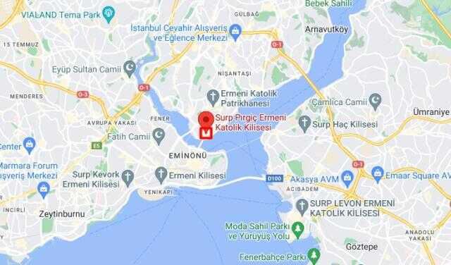 Yangın çıkan kilise nerede? 23 Ocak 2023 İstanbul'da hangi kilisede yangın çıktı? Kilise nerede, haritadaki yeri neresi?