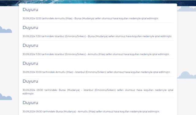 BUDO SEFERLERİ İPTAL! Hangi seferler iptal edildi? BUDO seferleri ne zaman açılacak?