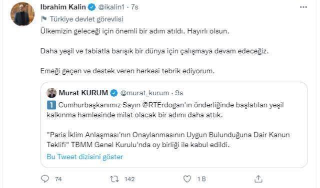 TBMM'de kabul edilen Paris İklim Anlaşması'na ilişkin kanun, Resmi Gazete'de yayımlanarak yürürlüğe girdi