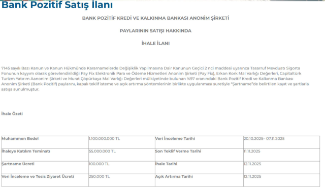23 yıllık dev banka satışa çıkarıldı
