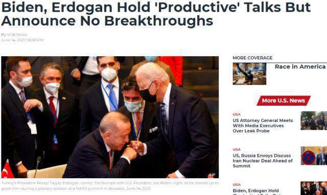 Yabancı basın Erdoğan ve Biden'ın tokalaştığı anı çarpıtarak servis etti