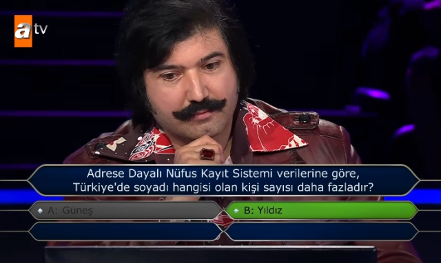 Adrese Dayalı Nüfus Kayıt Sistemi verilerine göre, Türkiye'de soyadı hangisi olan kişi sayısı daha fazladır?