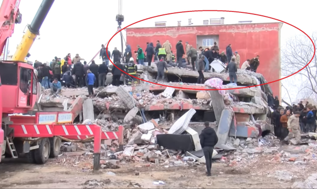 Canlı yayında yıkılan binadan kurtarılan genç yaşadıklarını anlattı