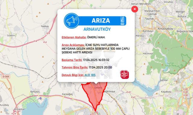 İstanbul ARNAVUTKÖY su kesintisi! 17-18 Nisan İSKİ Arnavutköy su kesintisi ne zaman bitecek, sular ne zaman gelecek?