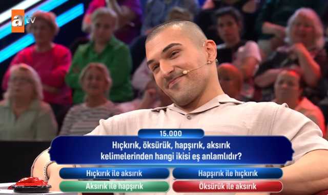 Hıçkırık, öksürük, hapşırık, aksırık kelimelerinden hangi ikisi eş anlamlıdır?