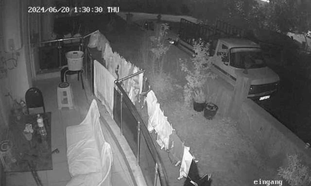 Balkonda asılı kadın iç çamaşırlarını çalan hırsız apartmanın başına dert oldu