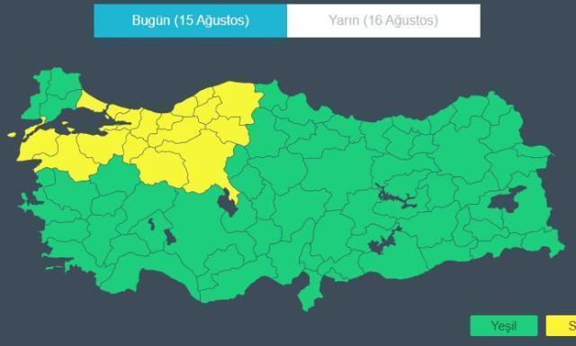 Meteoroloji'den İstanbul ve Ankara dahil 17 ile sarı kodlu uyarı: Sel ve su baskınları olabilir