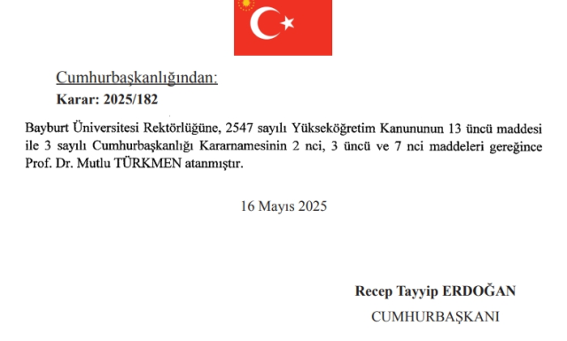 Yeni Bayburt Üniversitesi rektörü kim oldu? Bayburt Üniversitesi Rektörü Prof. Dr. Mutlu Türkmen kimdir, kaç yaşında, nereli, branşı ne?