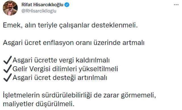 TOBB'dan asgari ücret zammına ilişkin üç öneri: Vergi kaldırılmalı, destek artırılmalı, gelir vergisi dilimleri yükseltilmeli