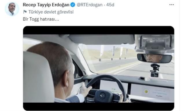 Yerli otomobilde geri sayım! Test için direksiyona geçen Erdoğan'dan yeni paylaşım