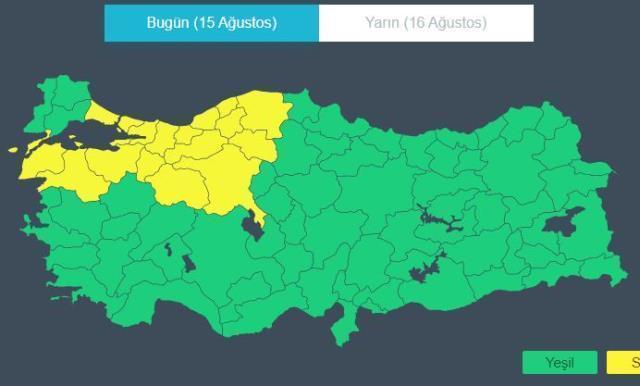 İstanbul'da beklenen yağış başladı